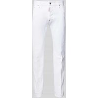 Dsquared2 Slim Fit Jeans mit Label-Detail in Weiss, Größe 54 von Dsquared2