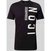 Dsquared2 Slim Fit T-Shirt aus reiner Baumwolle in Black, Größe XL von Dsquared2