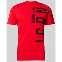 Dsquared2 Slim Fit T-Shirt aus reiner Baumwolle in Rot, Größe XXL von Dsquared2