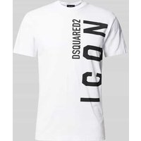 Dsquared2 Slim Fit T-Shirt aus reiner Baumwolle in Weiss, Größe XL von Dsquared2