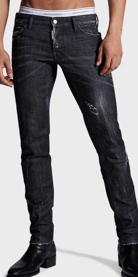 Dsquared2 Slim-fit-Jeans Dsquared2 Jeans Schwarz Slim Fit von Dsquared2