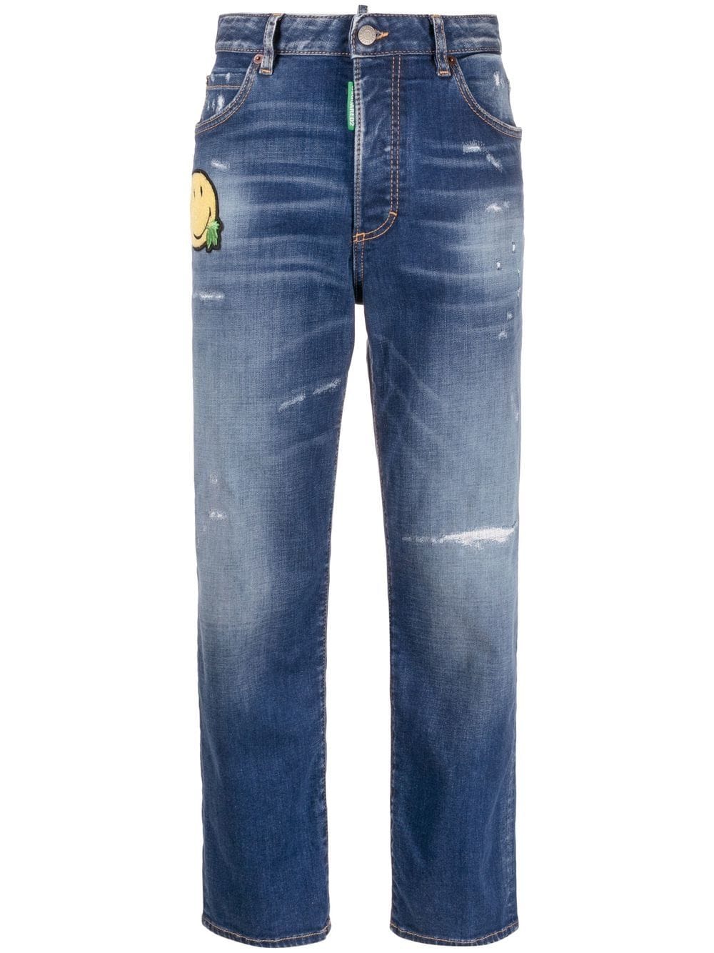 Dsquared2 Smiley Boston Jeans - Blau von Dsquared2