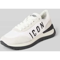 Dsquared2 Sneaker aus Leder-Mix in Weiss, Größe 43 von Dsquared2