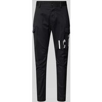 Dsquared2 Stoffhose mit Label-Print in Black, Größe 54 Dsquared2 Stoffhose mit Label-Print in Black, Größe 54 von Dsquared2