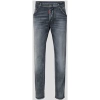 Dsquared2 Straight Fit Jeans im Used-Look in Black, Größe 48 von Dsquared2