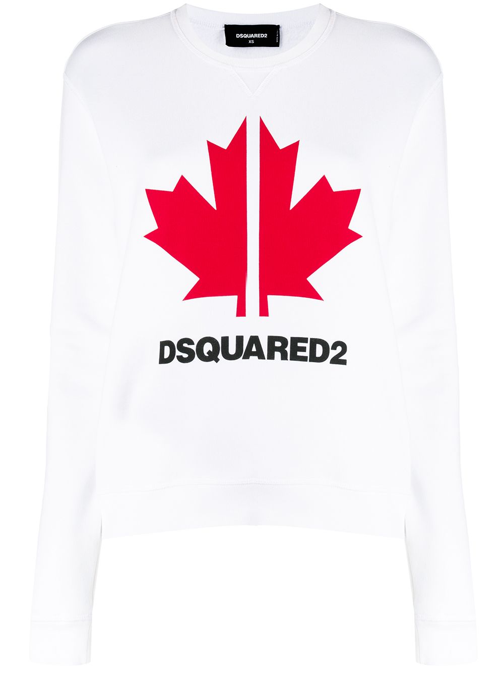 Dsquared2 Sweatshirt mit Ahornblatt - Weiß von Dsquared2