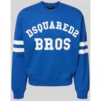 Dsquared2 Sweatshirt mit Label-Print in Royal, Größe XL von Dsquared2