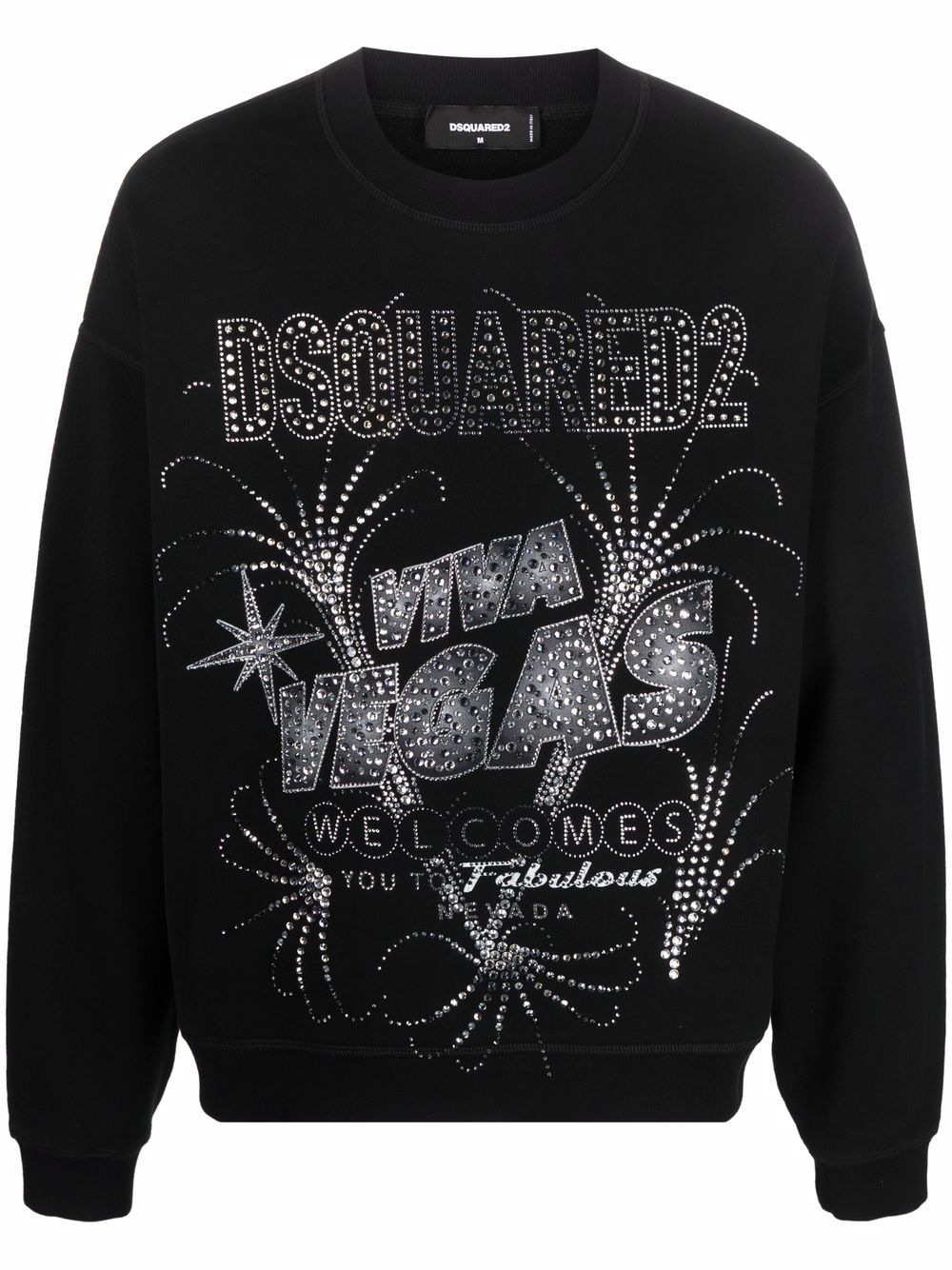 Dsquared2 Sweatshirt mit "Las Vegas"-Print - Schwarz von Dsquared2