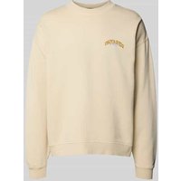 Dsquared2 Sweatshirt mit gerippten Abschlüssen in Beige, Größe XL Dsquared2 Sweatshirt mit gerippten Abschlüssen in Beige, Größe XL von Dsquared2