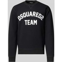Dsquared2 Sweatshirt mit gerippten Abschlüssen in Black, Größe XL von Dsquared2