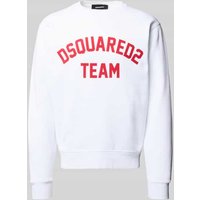 Dsquared2 Sweatshirt mit gerippten Abschlüssen in Weiss, Größe XXL Dsquared2 Sweatshirt mit gerippten Abschlüssen in Weiss, Größe XXL von Dsquared2