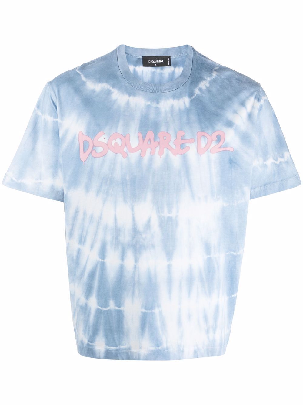 Dsquared2 T-Shirt mit Batikmuster - Blau von Dsquared2