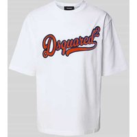 Dsquared2 T-Shirt mit Label-Detail in Weiss, Größe XXL Dsquared2 T-Shirt mit Label-Detail in Weiss, Größe XXL von Dsquared2
