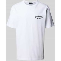 Dsquared2 T-Shirt mit Label-Print in BLACK, Größe S von Dsquared2