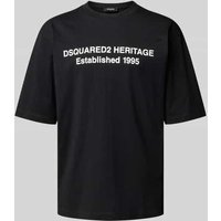 Dsquared2 T-Shirt mit Label-Print in Black, Größe M von Dsquared2