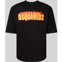 Dsquared2 T-Shirt mit Label-Print in Black, Größe XXL Dsquared2 T-Shirt mit Label-Print in Black, Größe XXL von Dsquared2