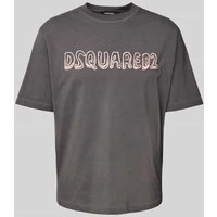 Dsquared2 T-Shirt mit Label-Print in Mittelgrau, Größe S Dsquared2 T-Shirt mit Label-Print in Mittelgrau, Größe S von Dsquared2
