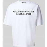 Dsquared2 T-Shirt mit Label-Print in Weiss, Größe L Dsquared2 T-Shirt mit Label-Print in Weiss, Größe L von Dsquared2