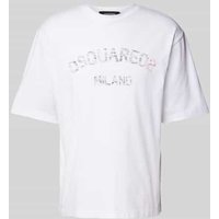 Dsquared2 T-Shirt mit Label-Print in Weiss, Größe XXL Dsquared2 T-Shirt mit Label-Print in Weiss, Größe XXL von Dsquared2