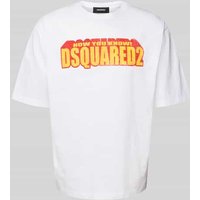 Dsquared2 T-Shirt mit Label-Print in Weiss, Größe XXL Dsquared2 T-Shirt mit Label-Print in Weiss, Größe XXL von Dsquared2