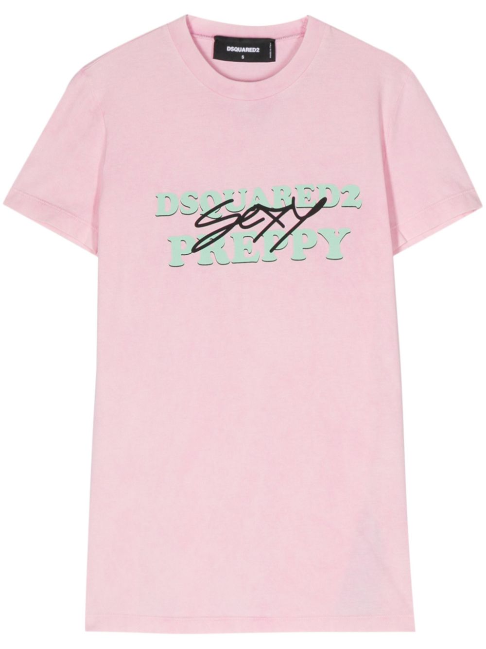 Dsquared2 T-Shirt mit Logo-Print - Rosa von Dsquared2