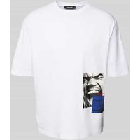Dsquared2 T-Shirt mit Motiv-Print in Weiss, Größe S von Dsquared2