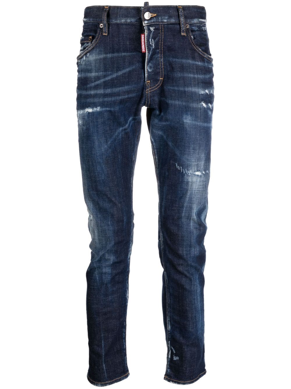 Dsquared2 Tapered-Jeans im Distressed-Look - Blau von Dsquared2