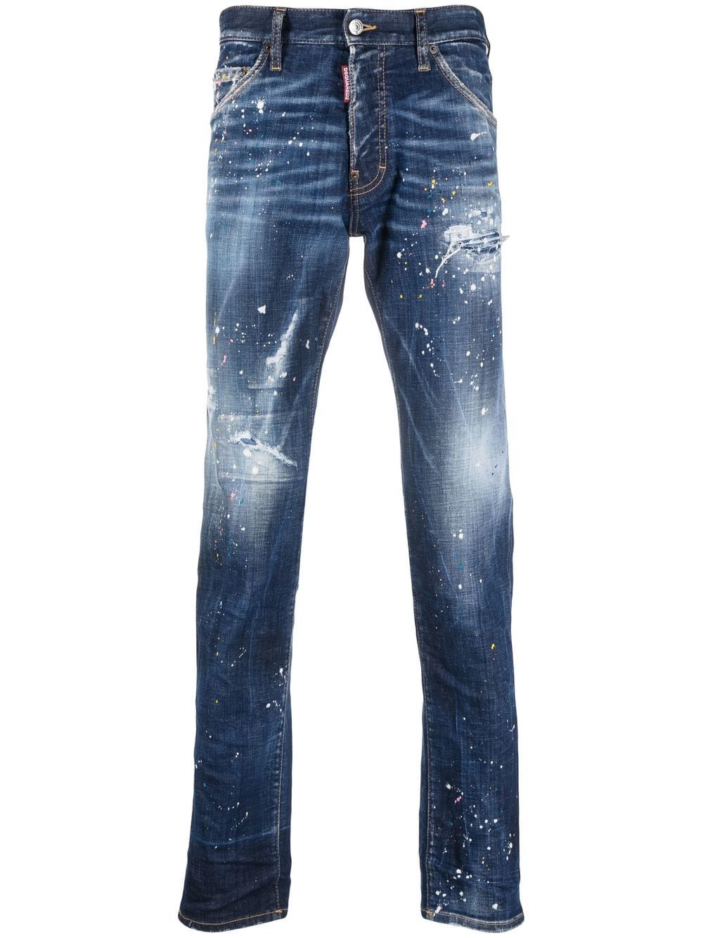 Dsquared2 Twimphony Jeans mit Farbklecks-Print - Blau von Dsquared2