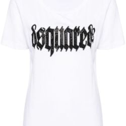 Dsquared2 Weißes Baumwoll-t-shirt Für Damen S75gd0391 von Dsquared2