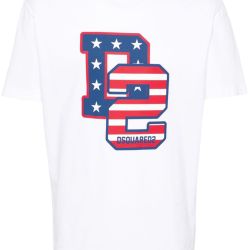 Dsquared2 Weißes Baumwoll-t-shirt Für Herren S74gd1260 von Dsquared2