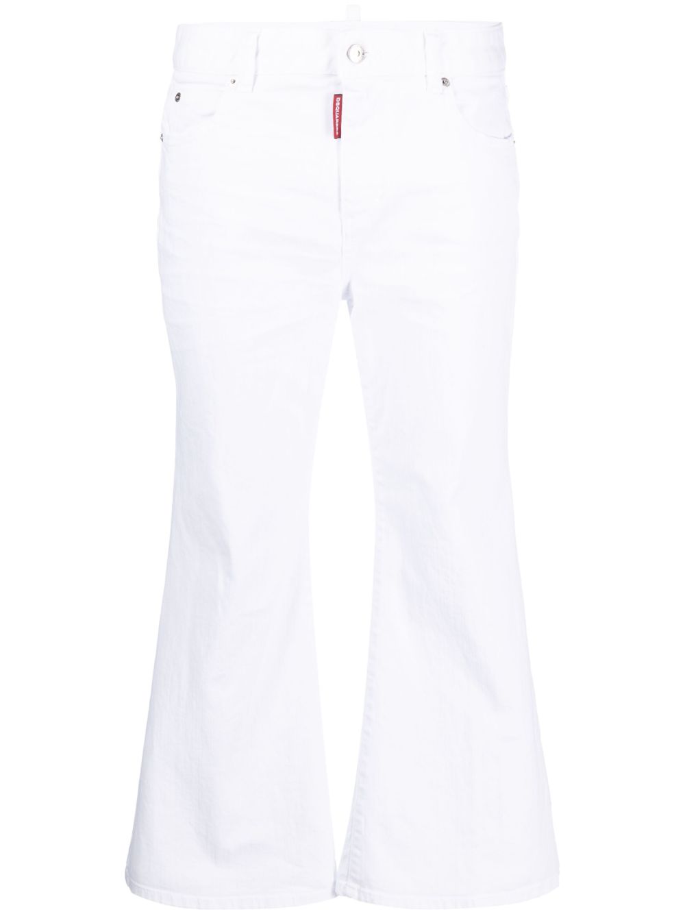 Dsquared2 White Bull Cropped-Jeans - Weiß von Dsquared2