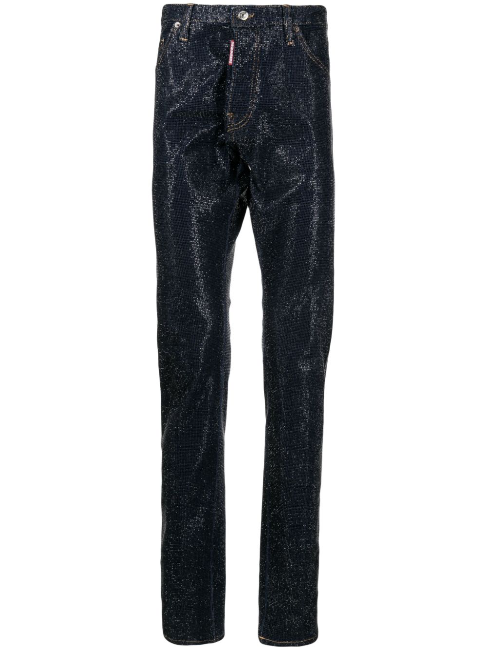 Dsquared2 Slim-Fit-Jeans mit Kristallen - Blau von Dsquared2