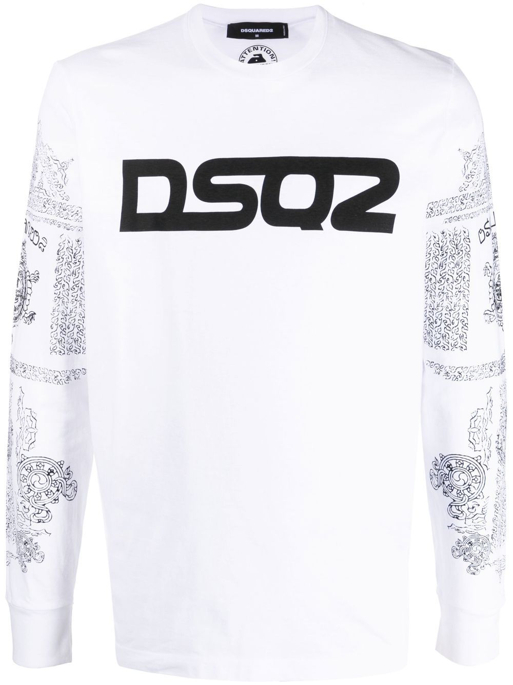 Dsquared2 Sweatshirt im Used-Look - Weiß von Dsquared2