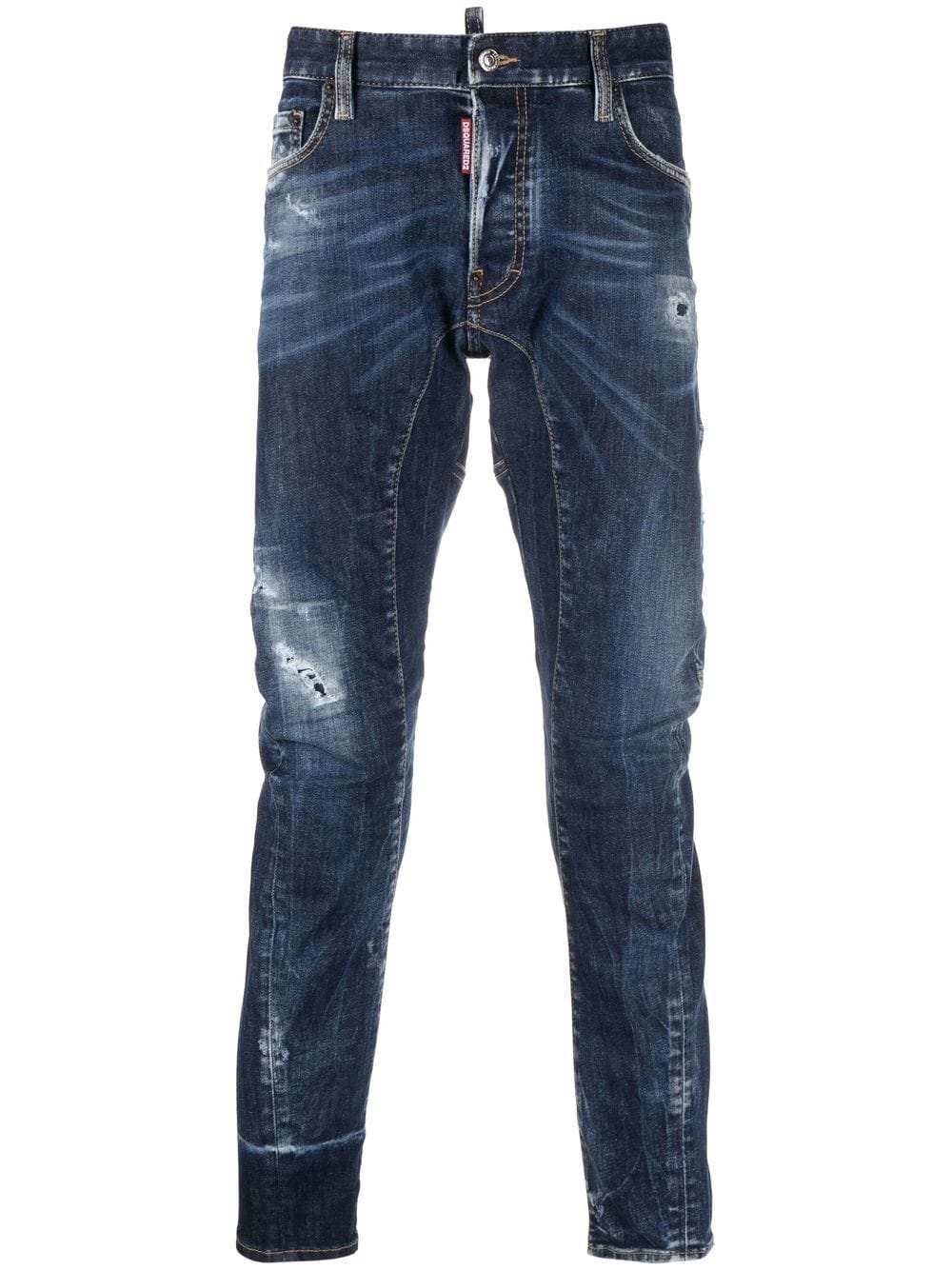 Dsquared2 Skinny-Jeans im Distressed-Look - Blau von Dsquared2