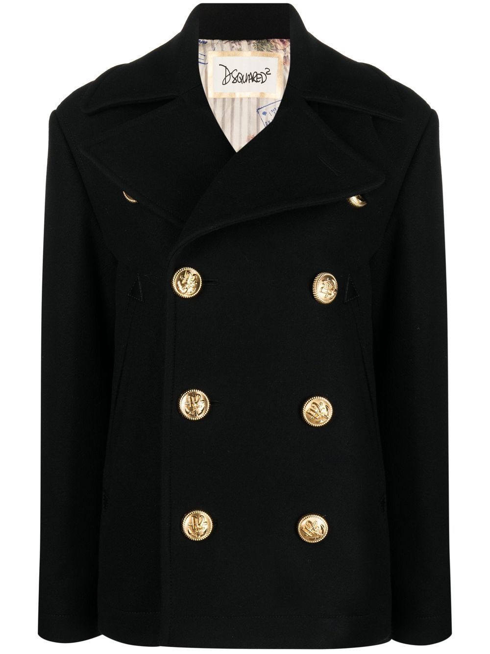 Dsquared2 Doppelreihiger Blazer - Schwarz von Dsquared2