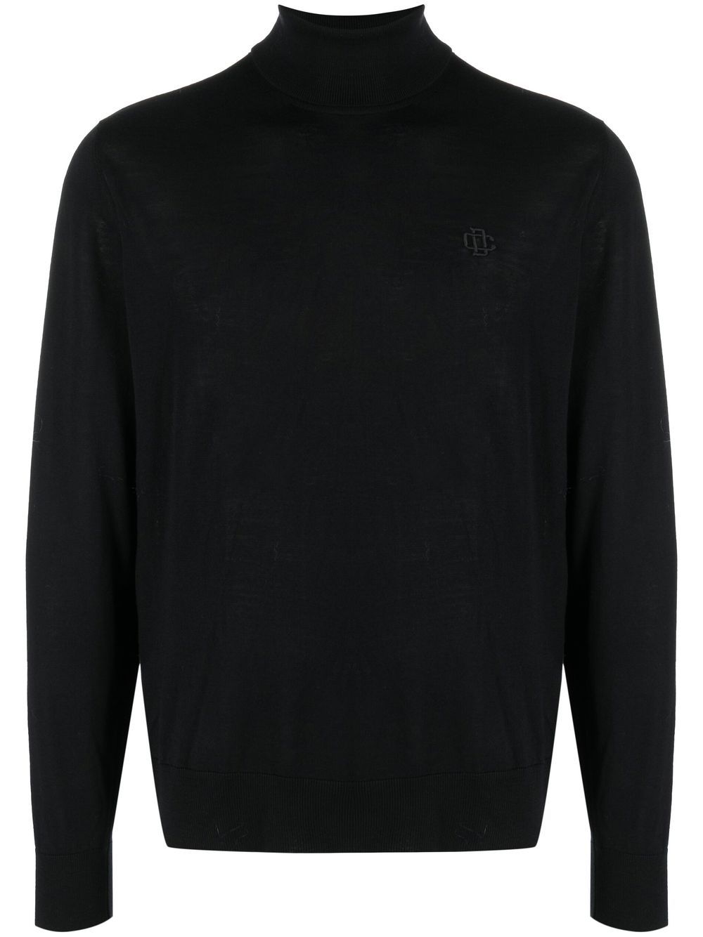 Dsquared2 Rollkragenpullover mit Stickerei - Schwarz von Dsquared2