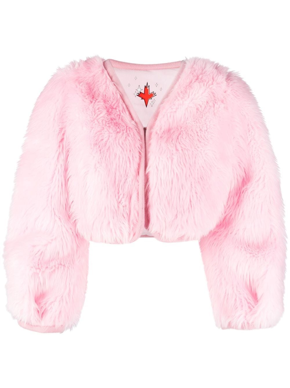 Dsquared2 faux-fur cropped jacket - Rosa von Dsquared2