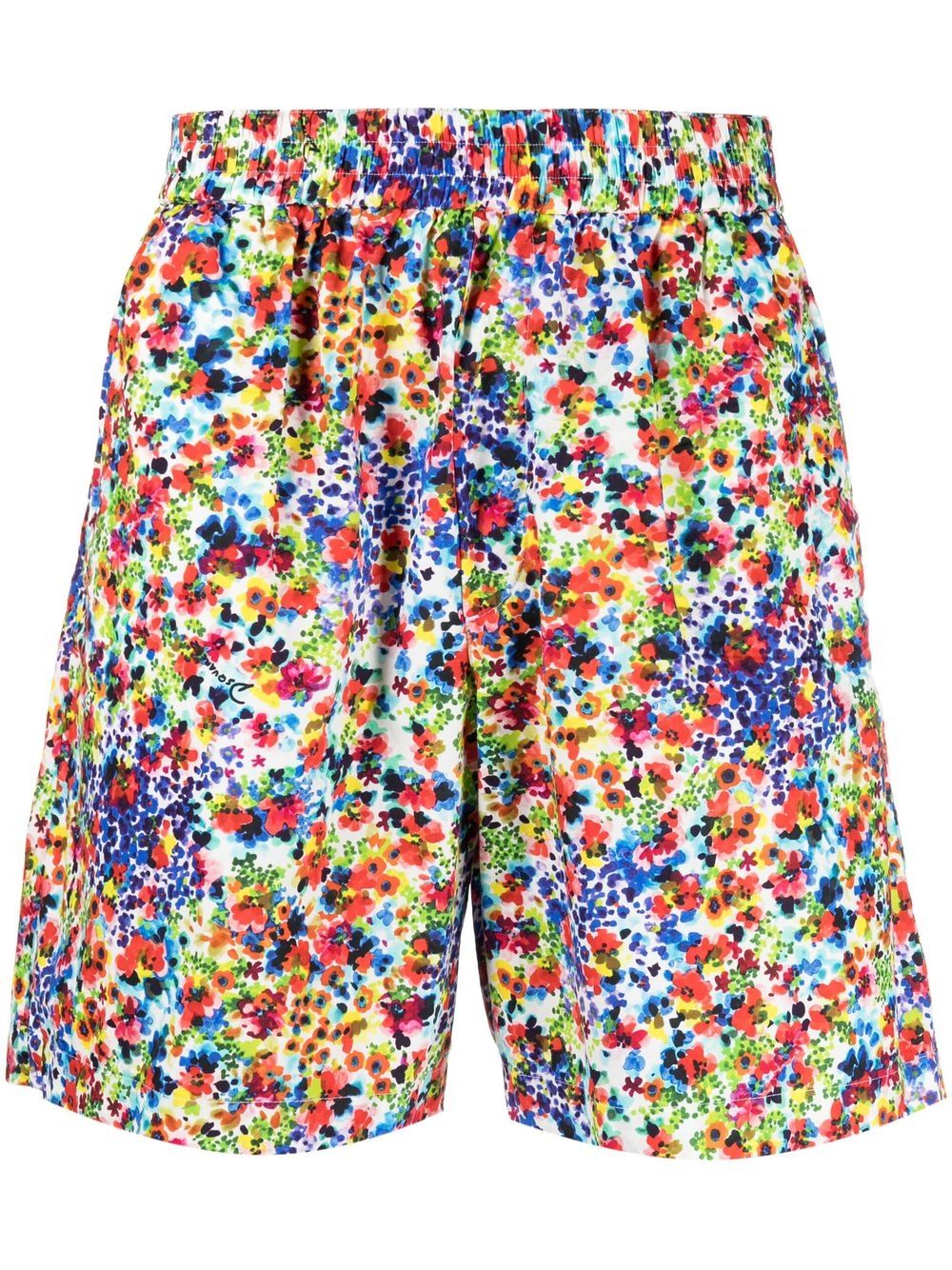 Dsquared2 Joggingshorts mit Blumen-Print - Weiß von Dsquared2