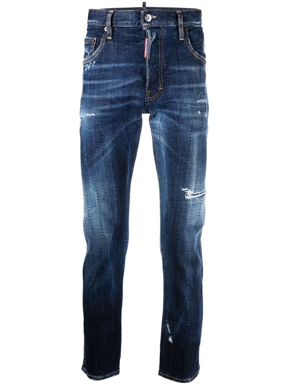 Dsquared2 Verzierte Jeans im Distressed-Look - Blau von Dsquared2