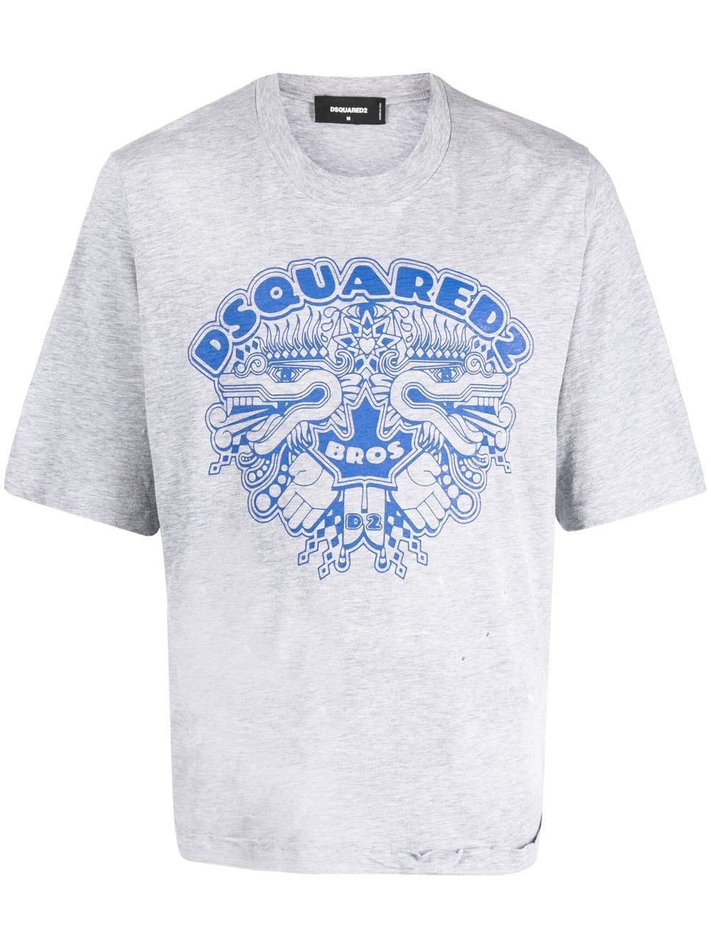 Dsquared2 T-Shirt mit grafischem Logo-Print - Grau von Dsquared2