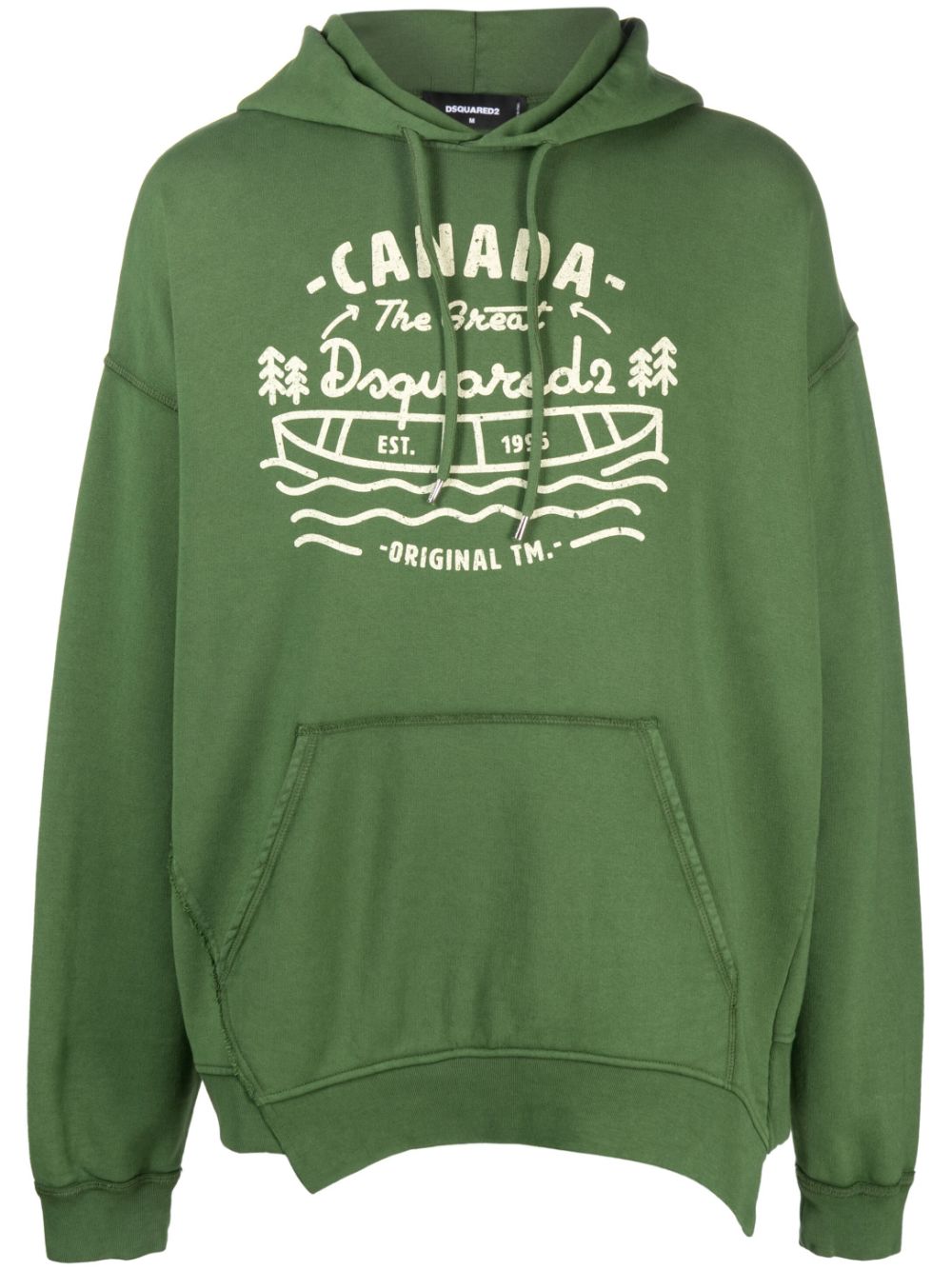 Dsquared2 Hoodie mit grafischem Print - Grün von Dsquared2