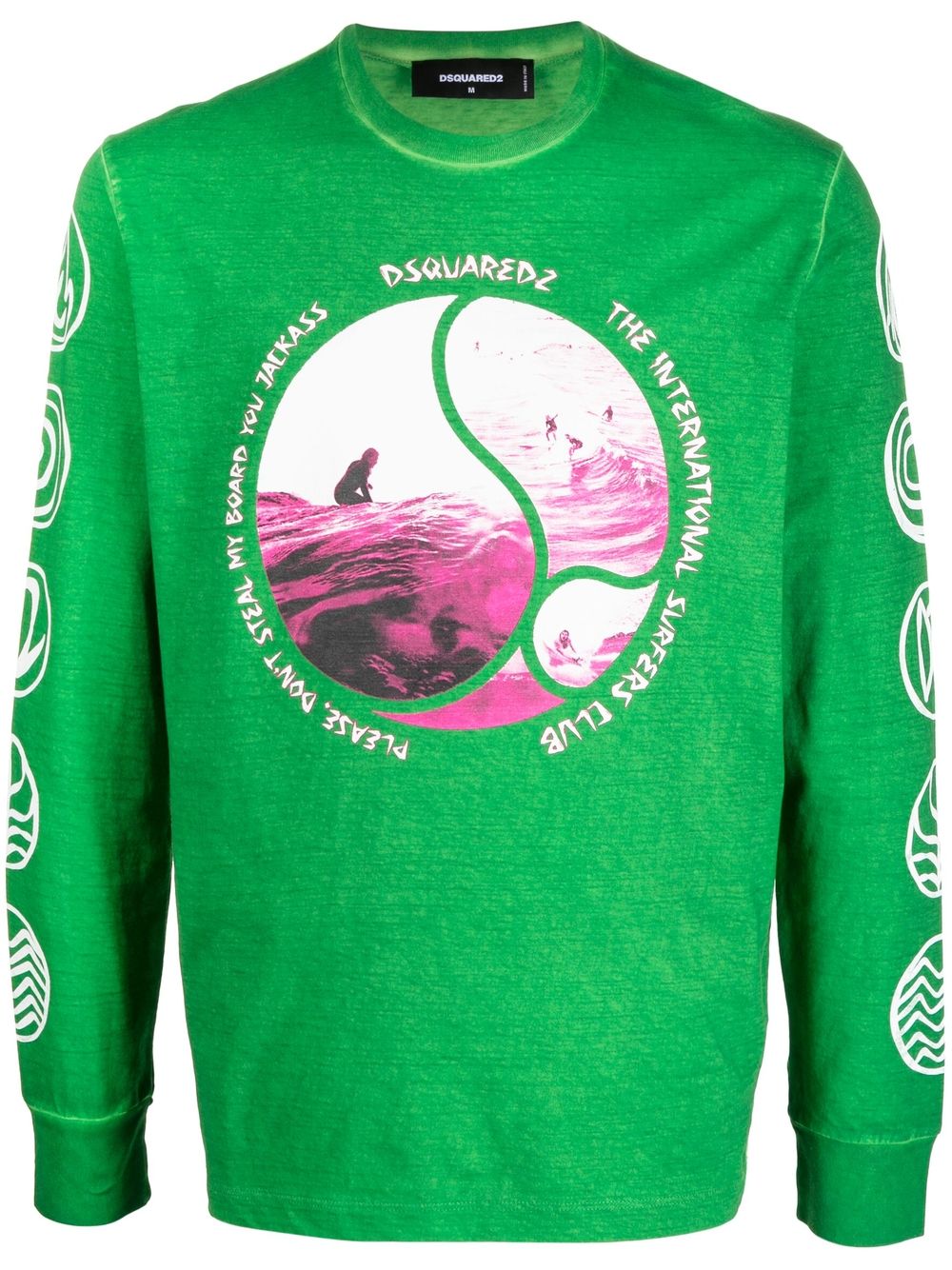Dsquared2 Sweatshirt mit grafischem Print - Grün von Dsquared2