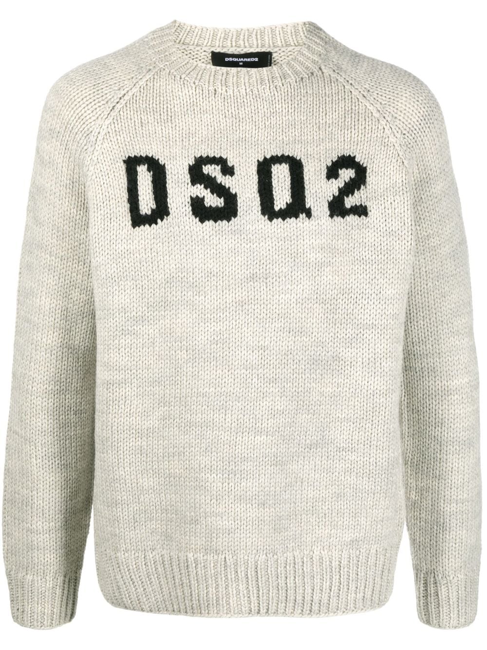 Dsquared2 Pullover mit Intarsien-Logo - Nude von Dsquared2