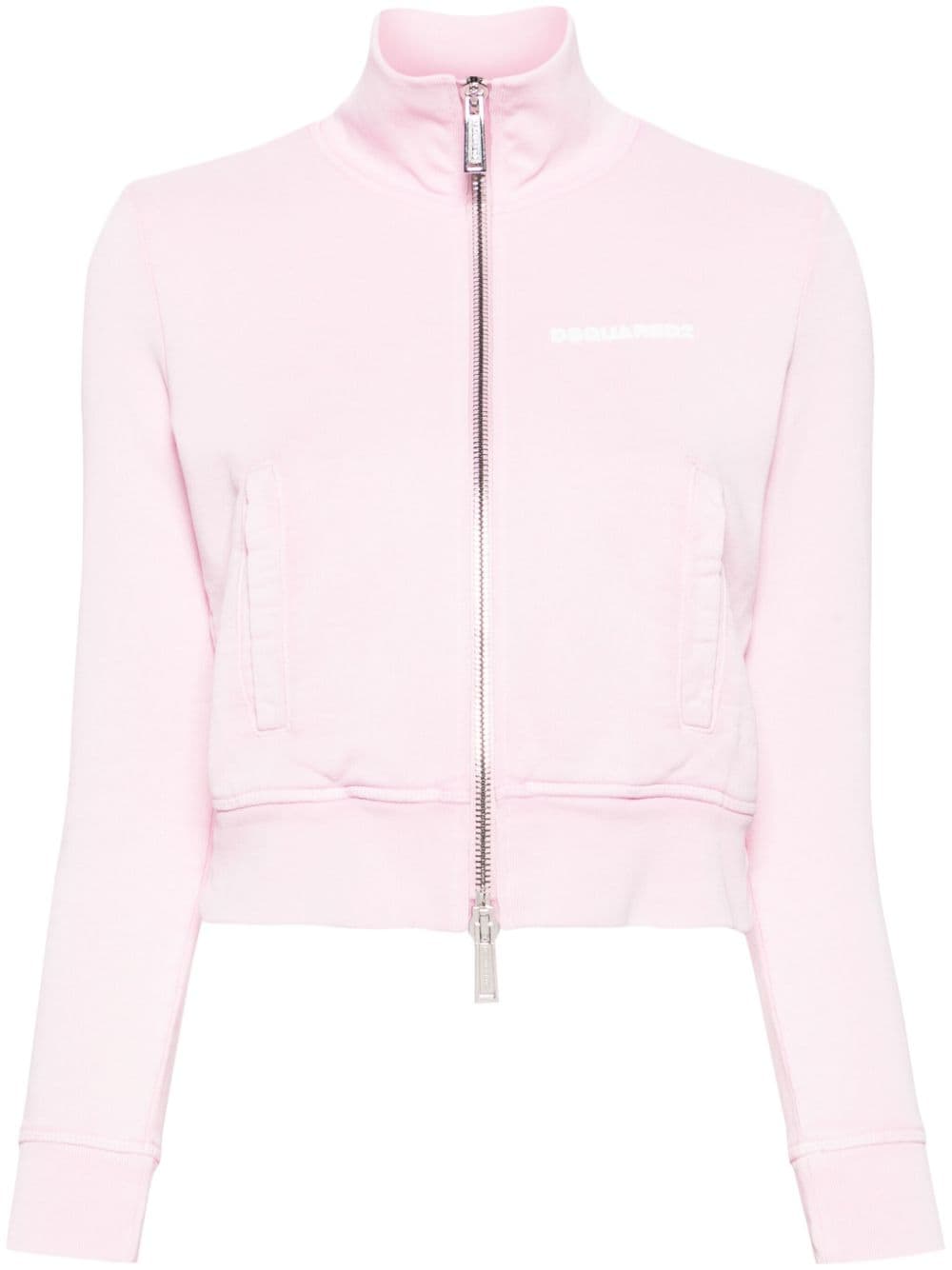 Dsquared2 Cropped-Sweatshirt mit Logo-Applikation - Rosa von Dsquared2