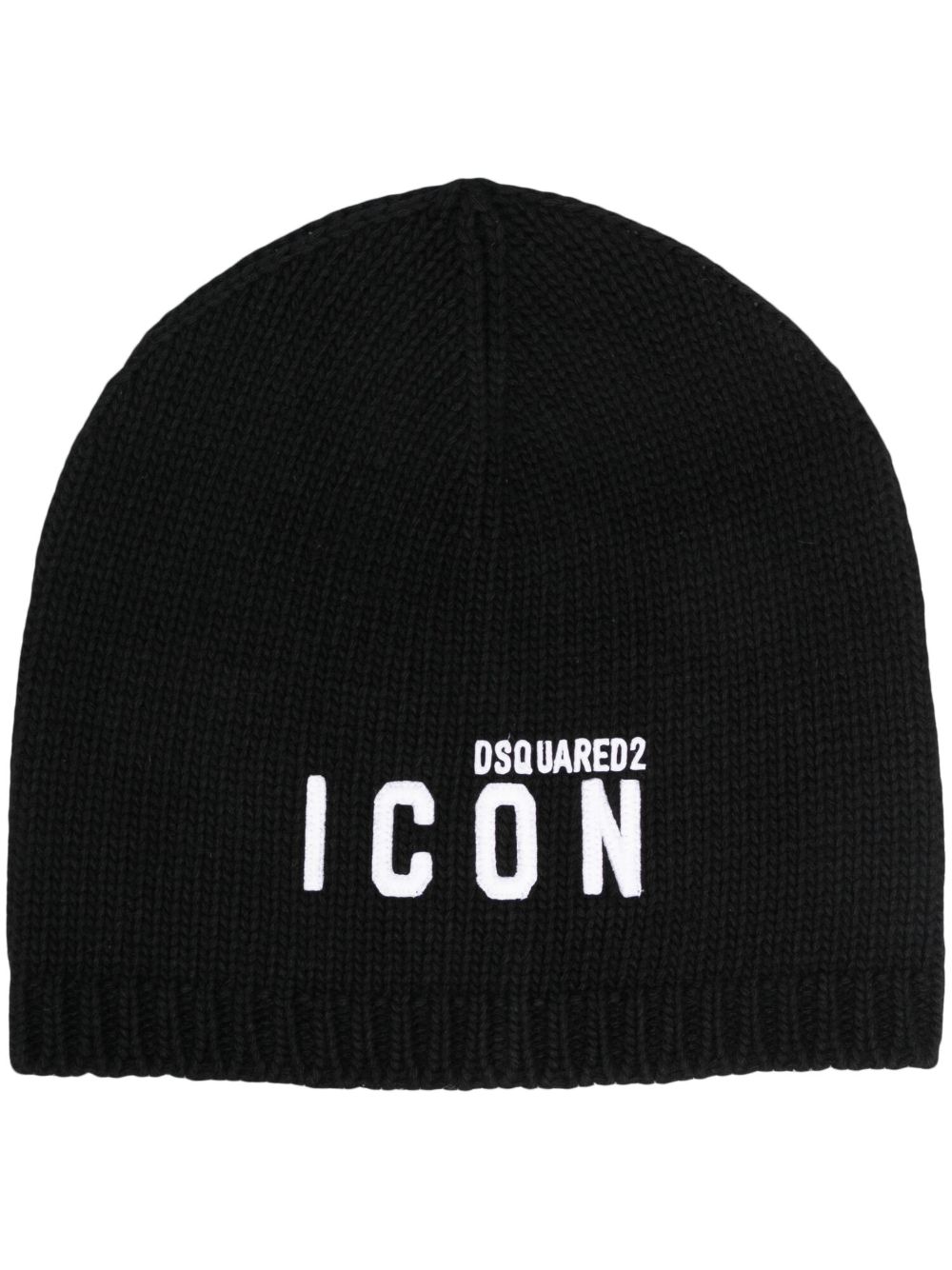 Dsquared2 Beanie mit Logo-Stickerei - Schwarz von Dsquared2