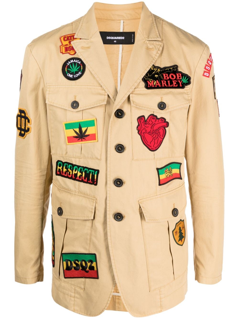 Dsquared2 Jacke mit Logo-Patch - Nude von Dsquared2