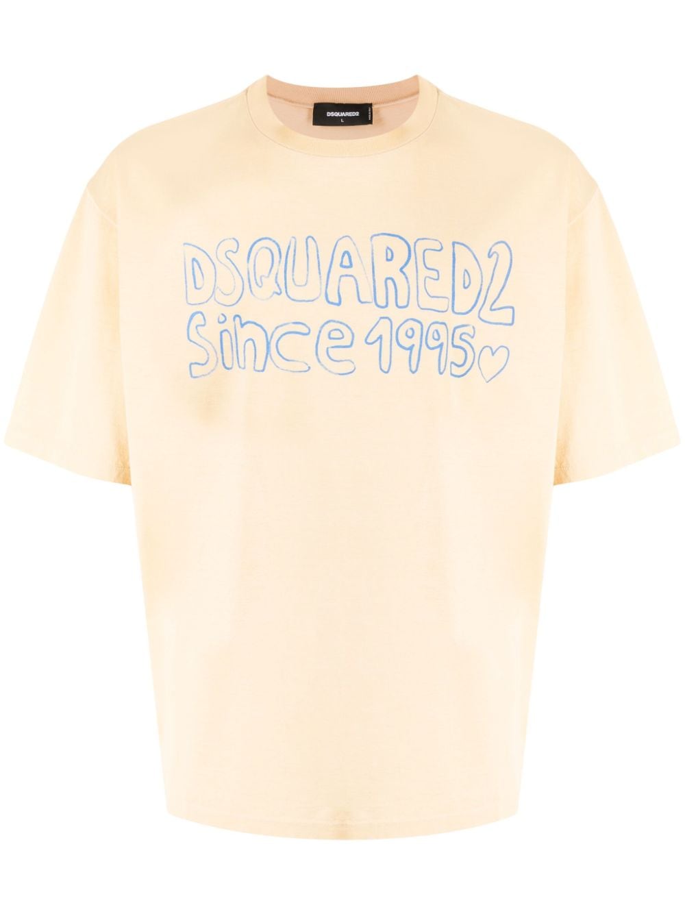 Dsquared2 T-Shirt mit Logo-Print - Gelb von Dsquared2