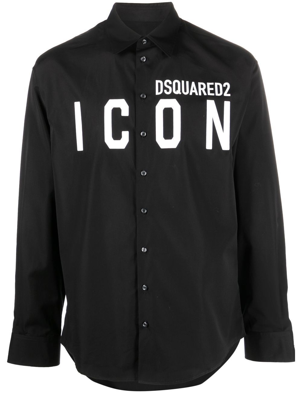 Dsquared2 Hemd mit Logo-Print - Schwarz von Dsquared2
