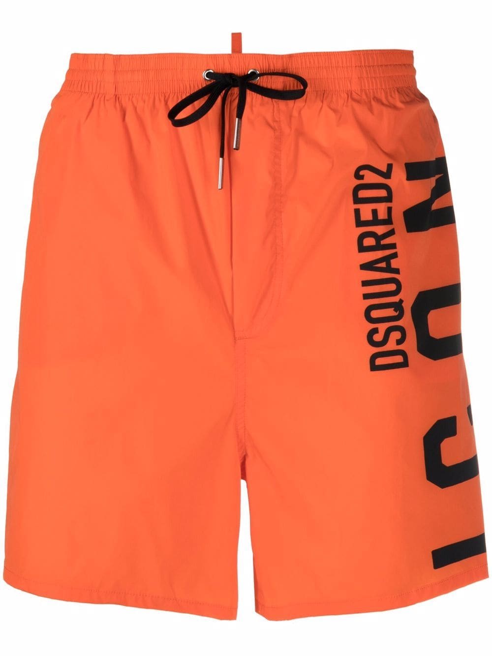 Dsquared2 Badeshorts mit Logo-Print - Orange von Dsquared2