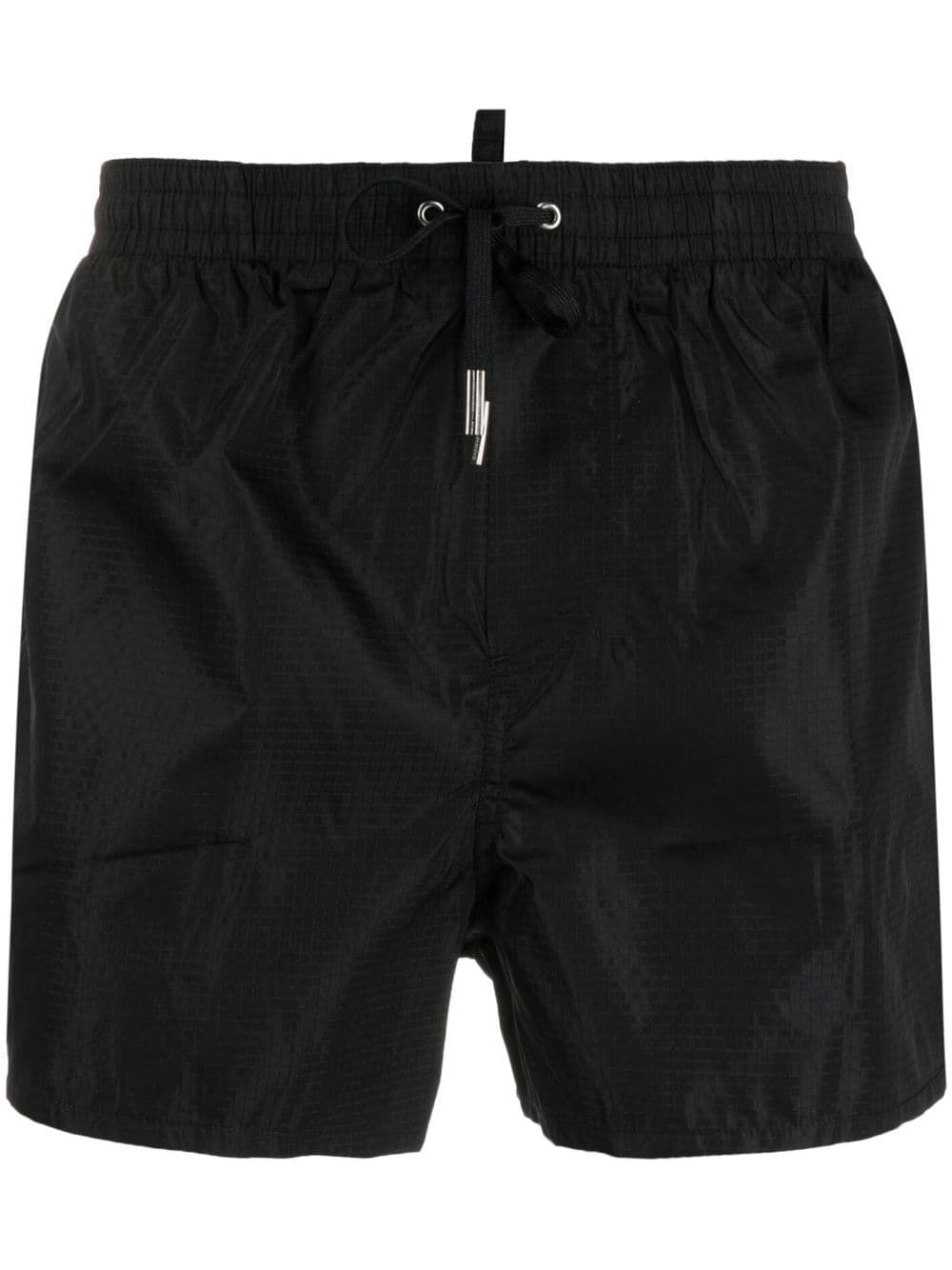 Dsquared2 Badeshorts mit Logo-Print - Schwarz von Dsquared2